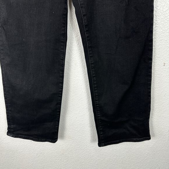 Hudson Jeans Women Size 31 Noa Stellar High Rise Straight Crop Black Wash - Picture 5 of 11